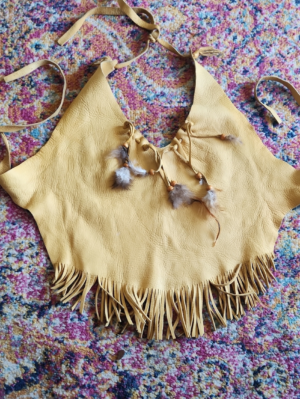 Leather Vintage Top S/M